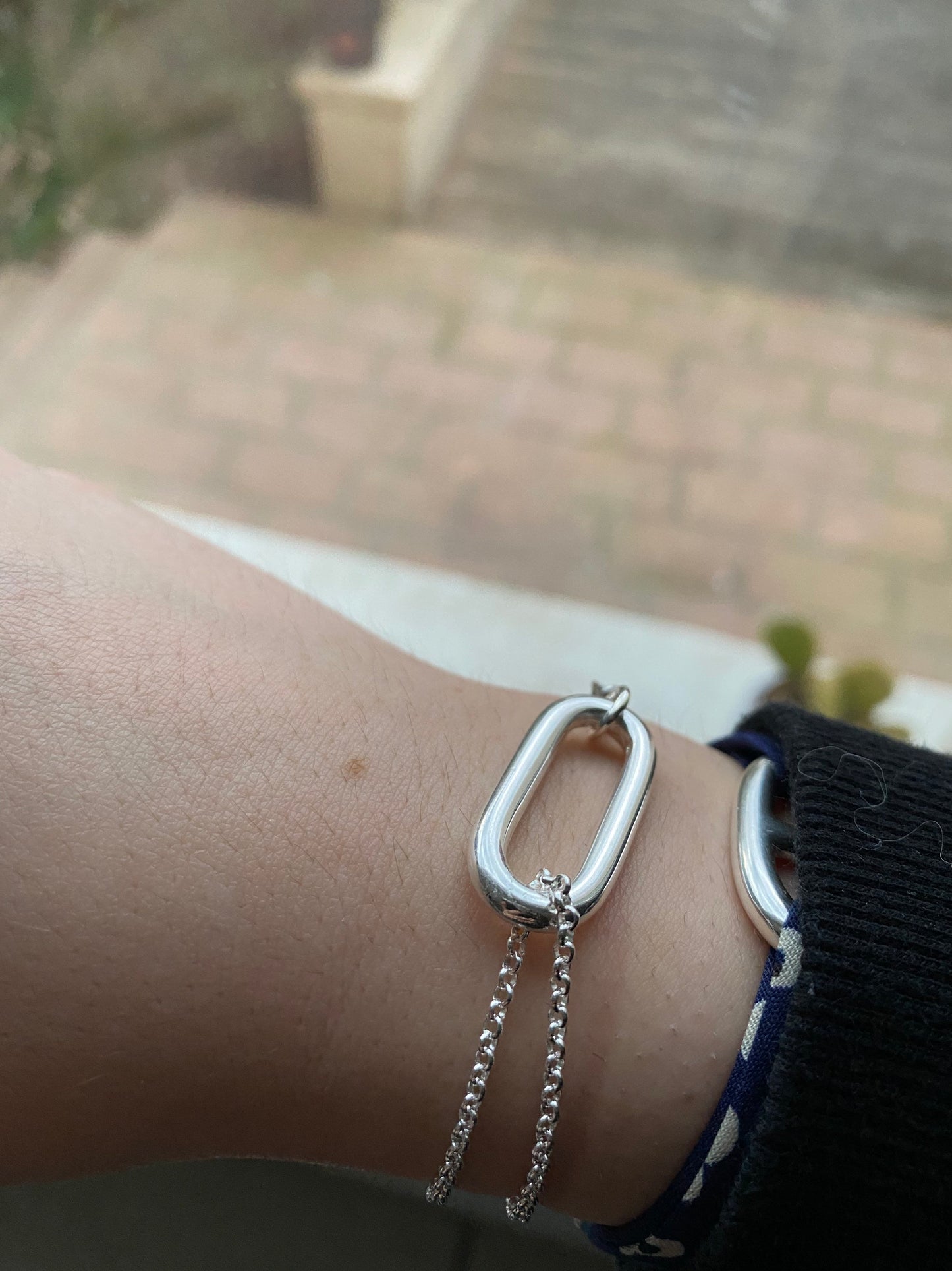 bracelet rectangle double chane