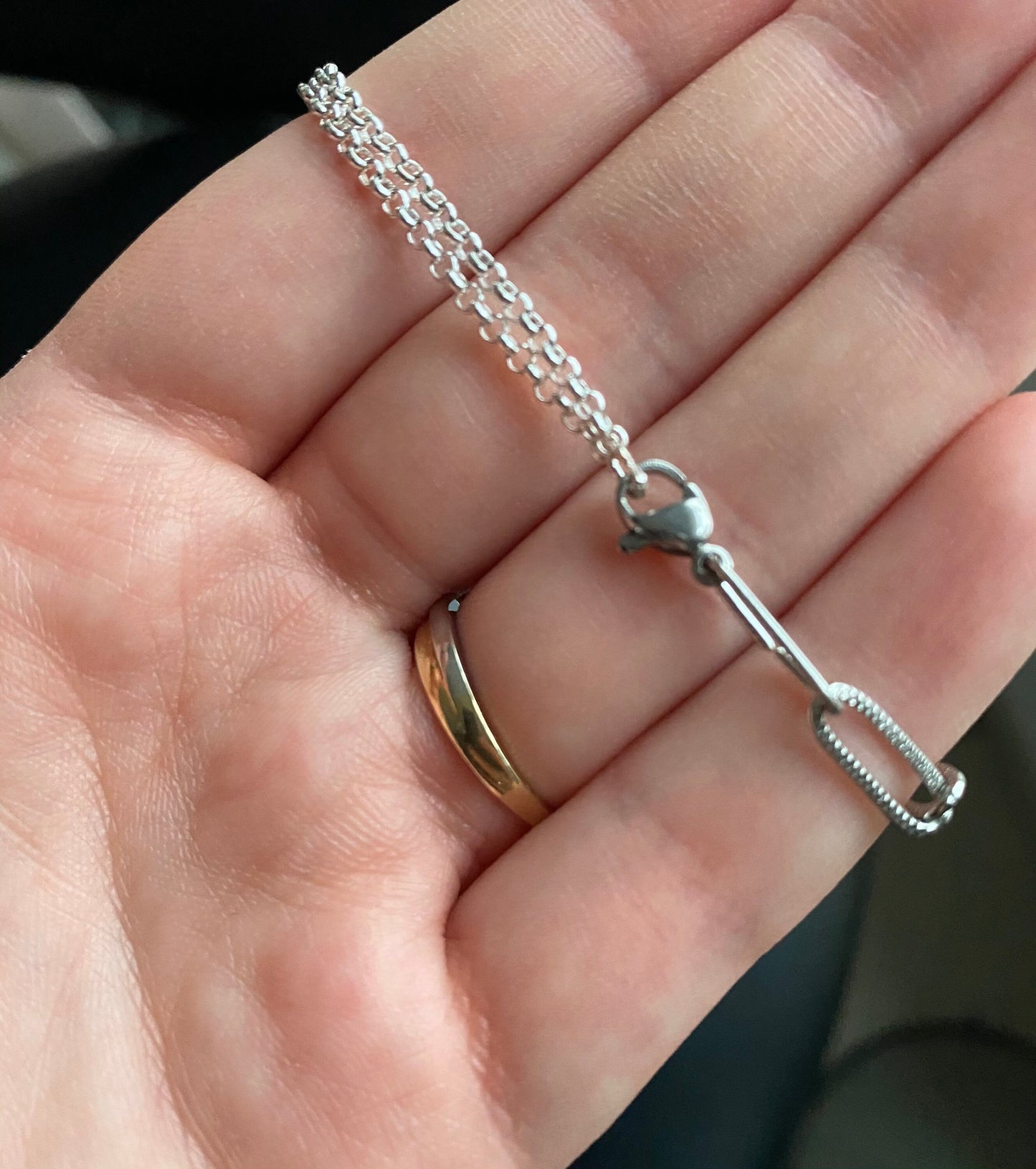 bracelet rectangle double chane