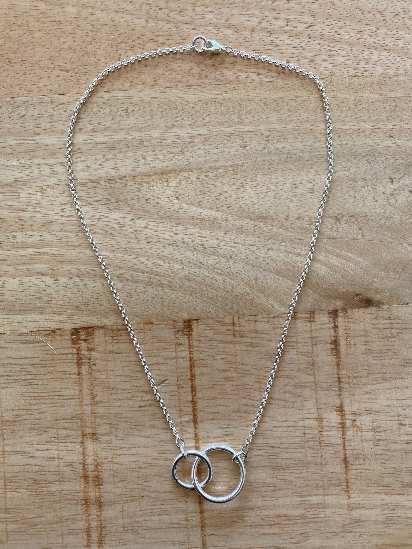 collier 2 ronds entrelacs - chaine