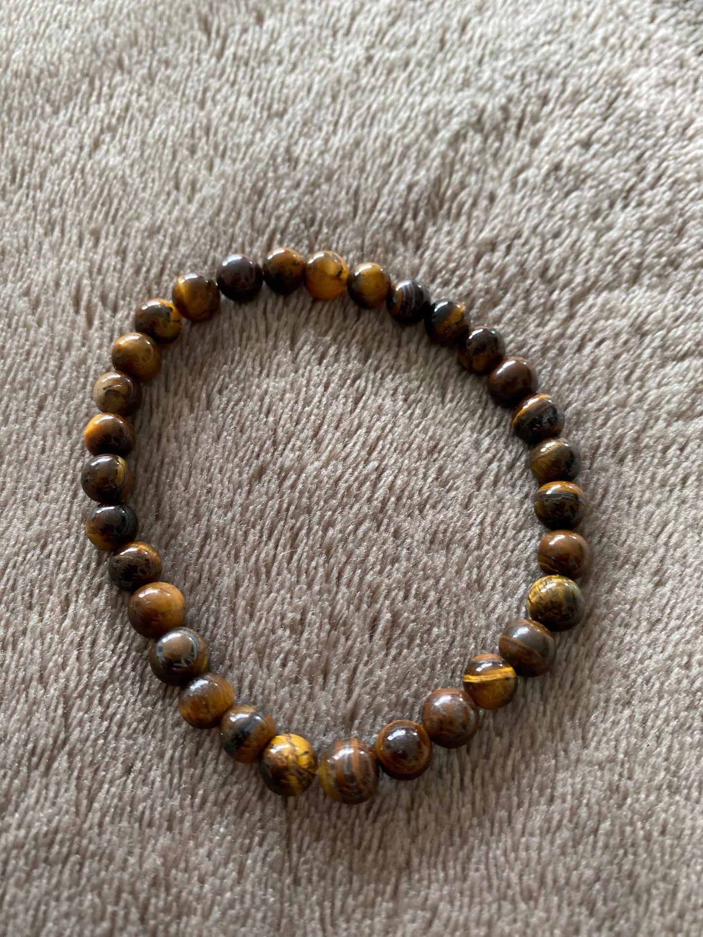Bracelet perles il du tigre Homme