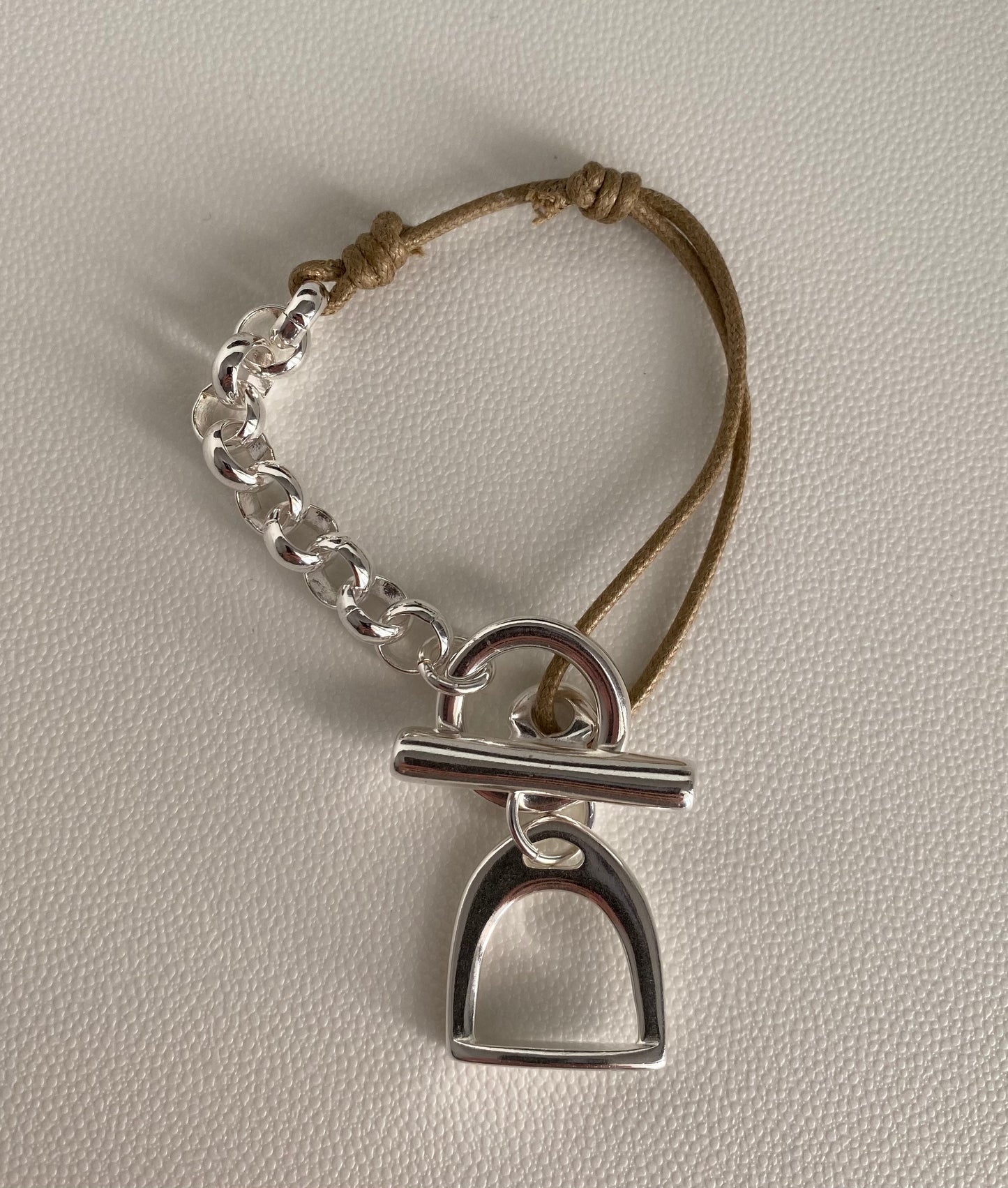 bracelet toggle trier- chaine et cordon