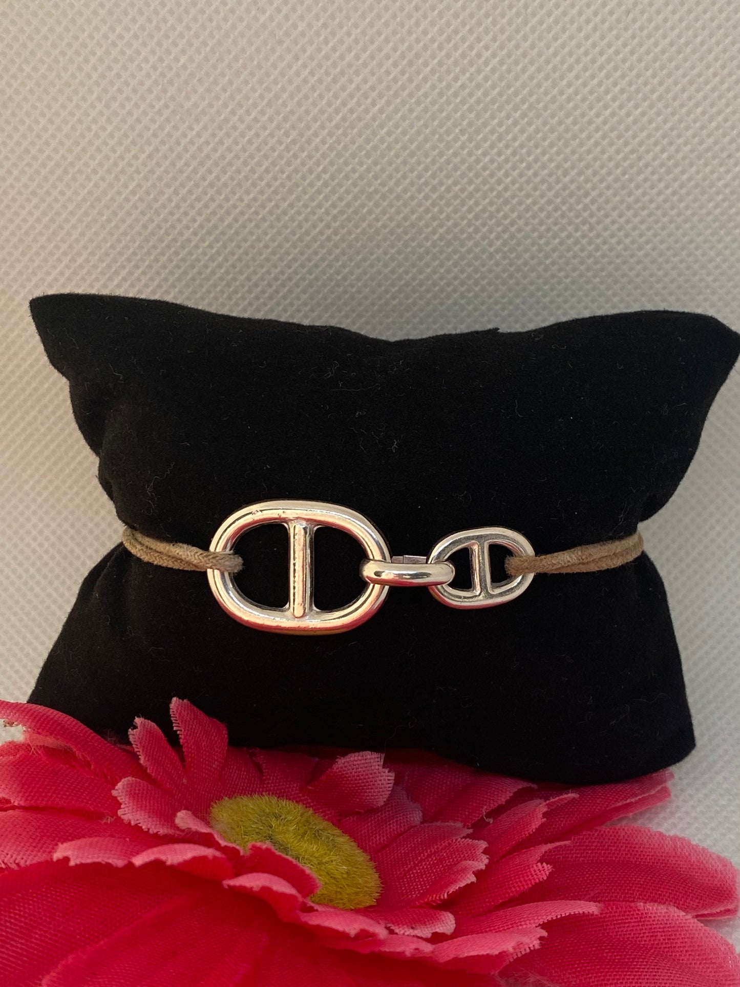 bracelet double maille moyenne et petite