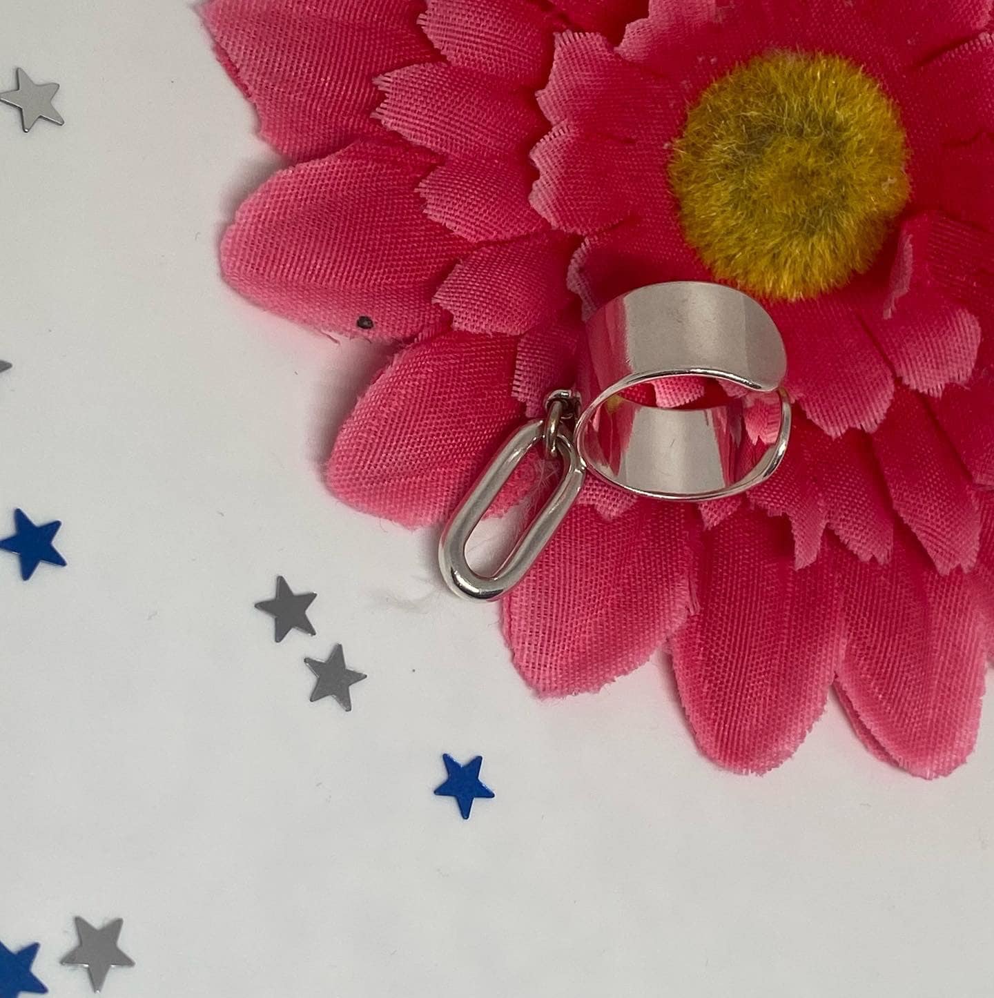 Bague breloque ovale