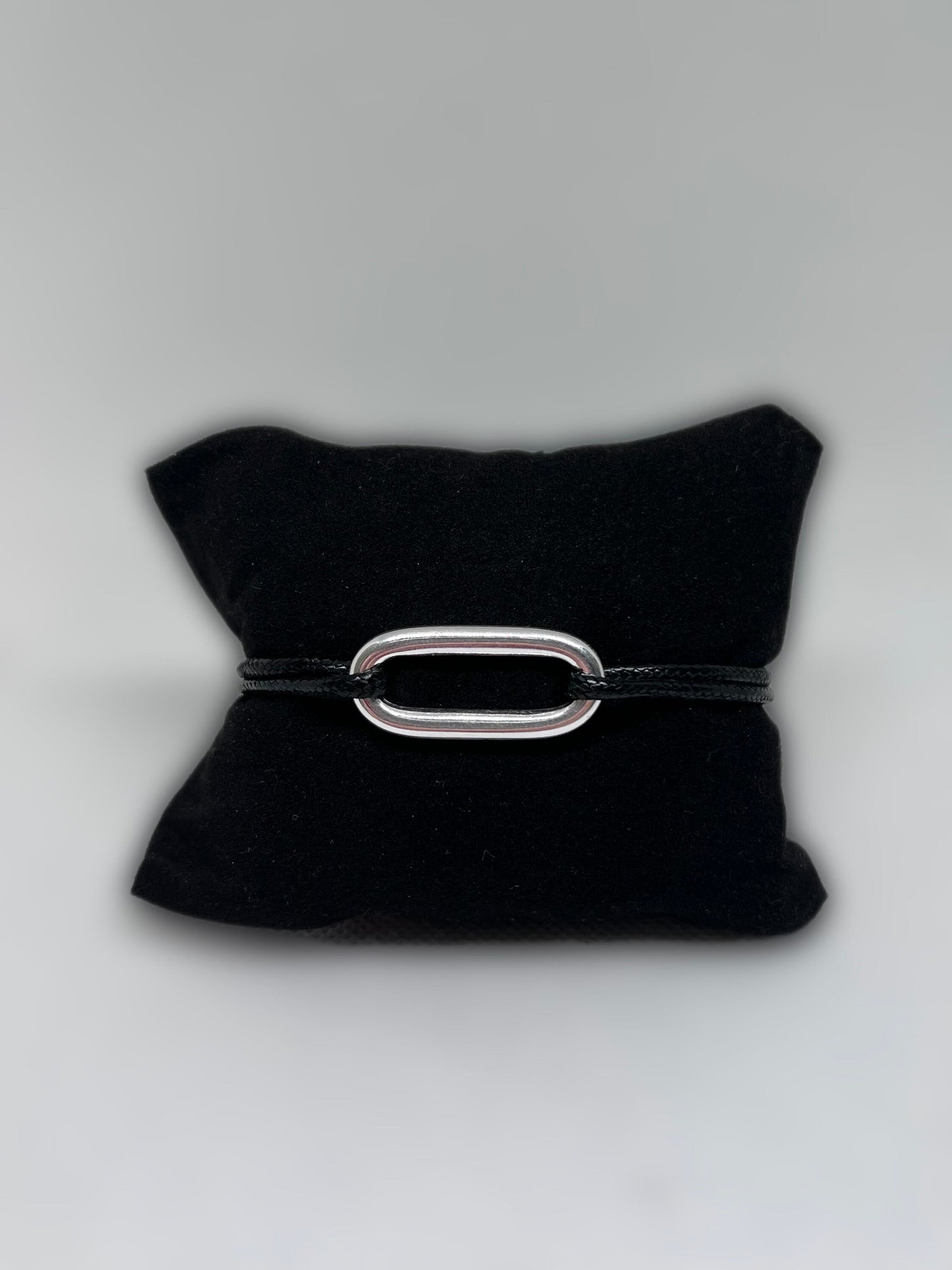Bracelet ovale argent