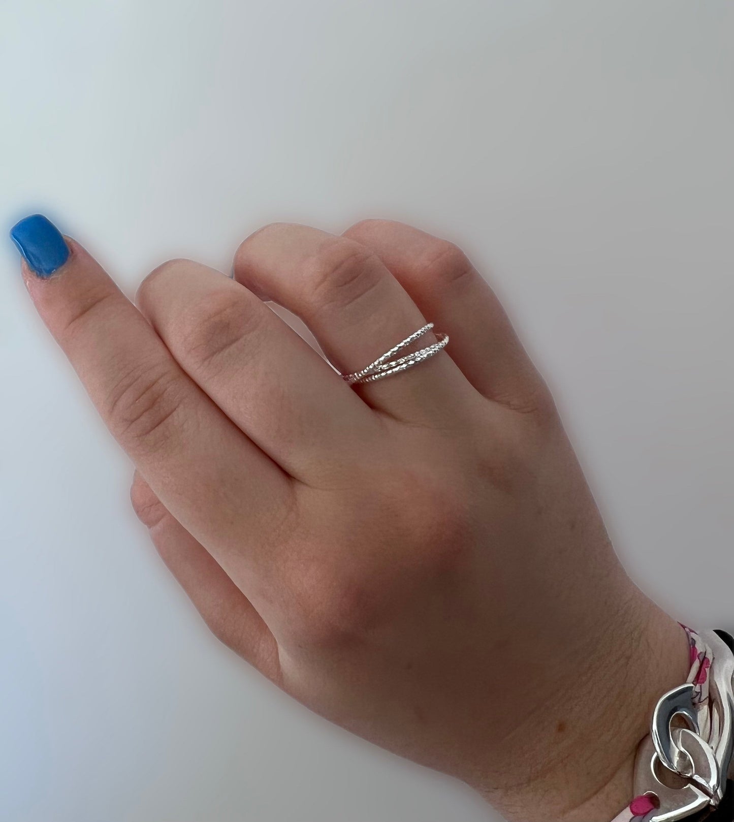 bague triple anneaux en argent 925