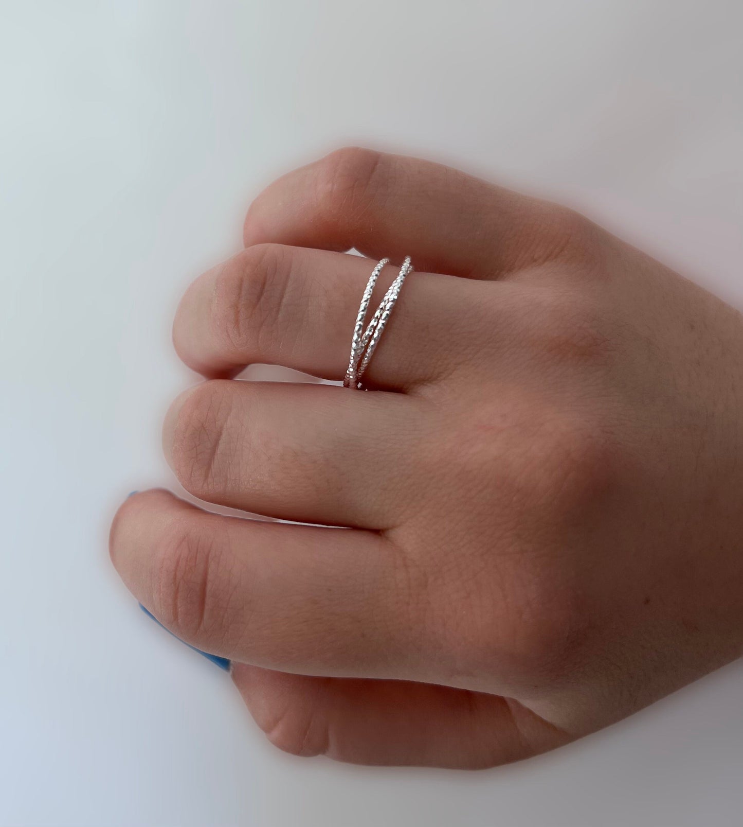 bague triple anneaux en argent 925
