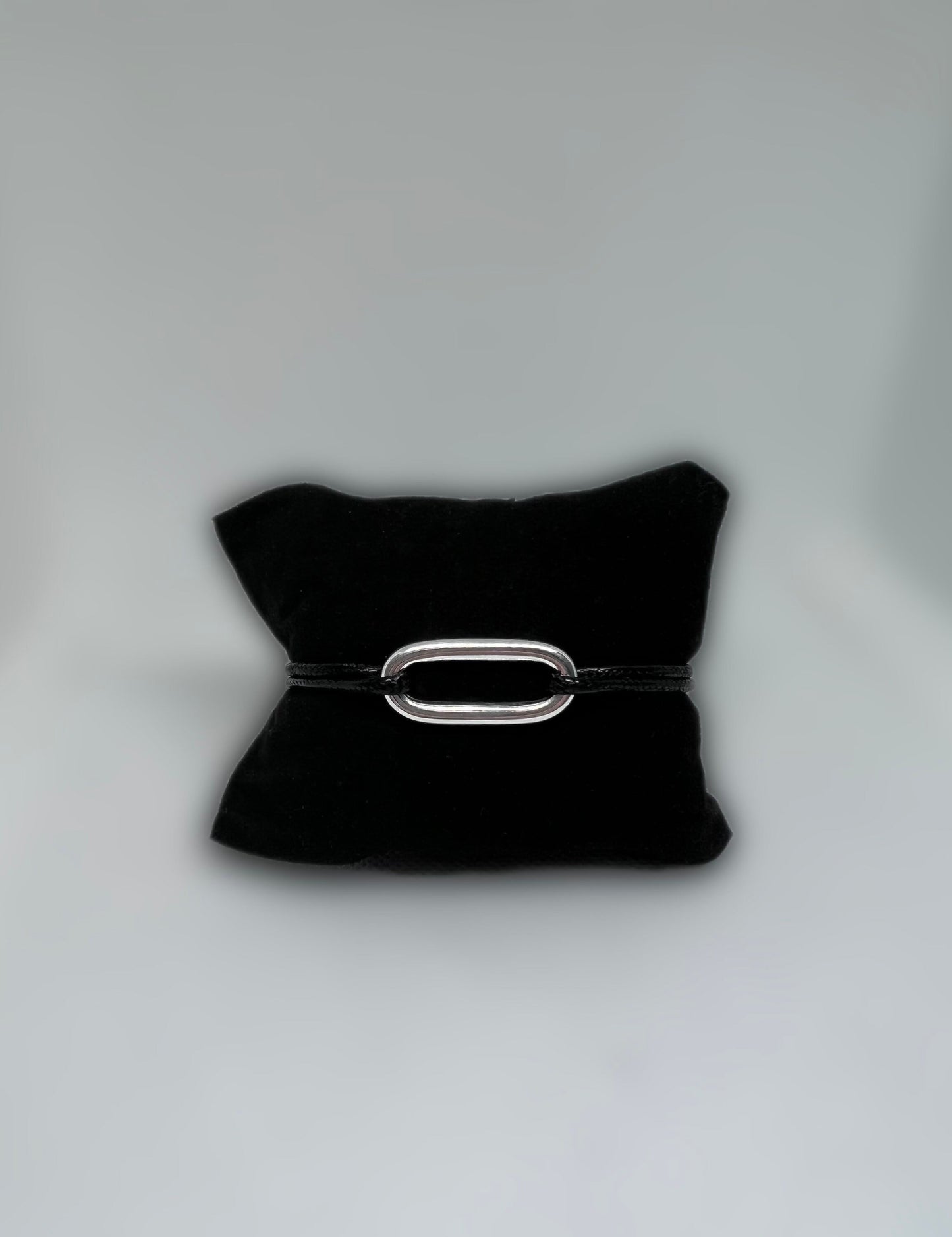 Bracelet ovale argent