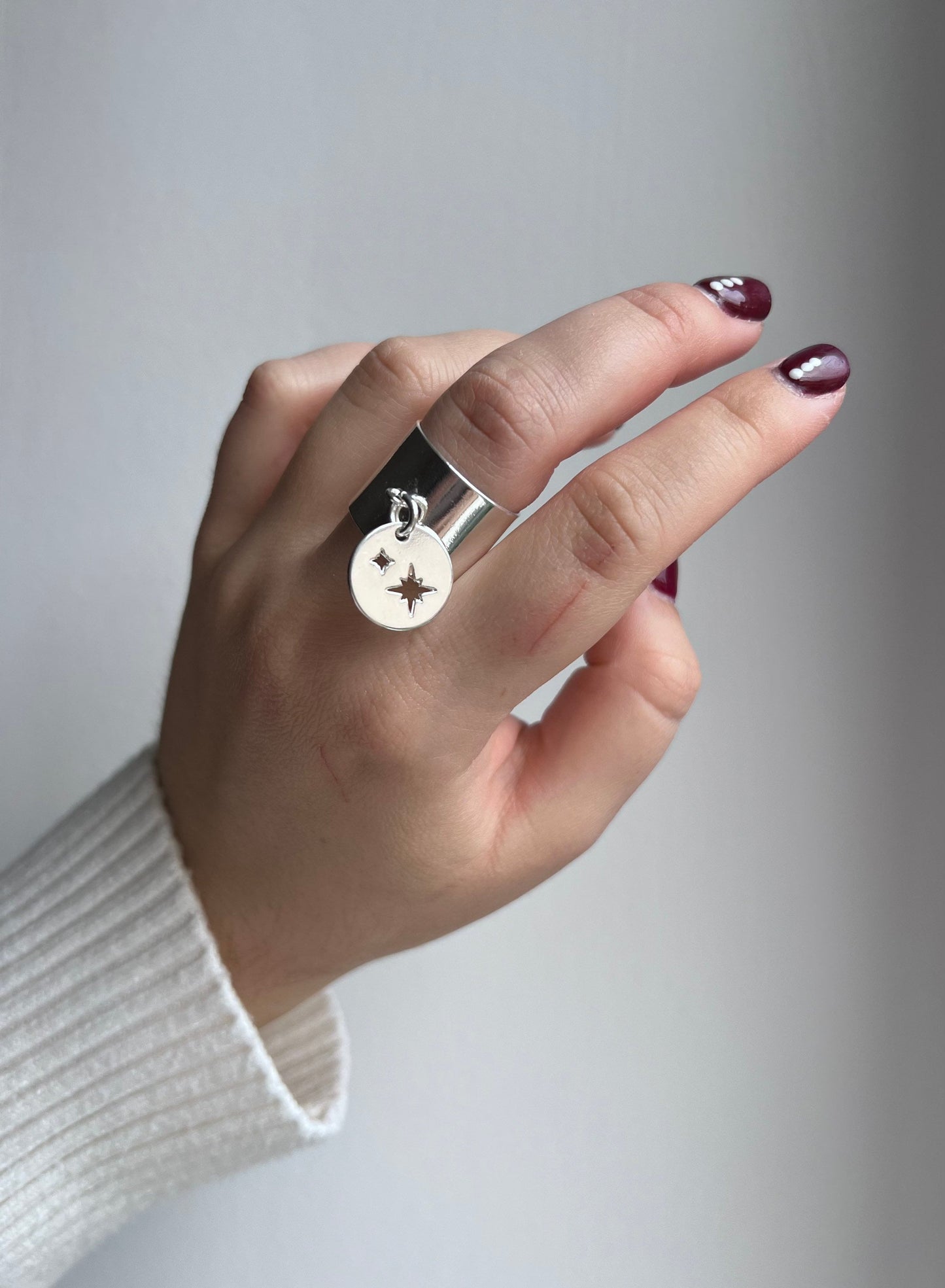 Bague shinny breloque