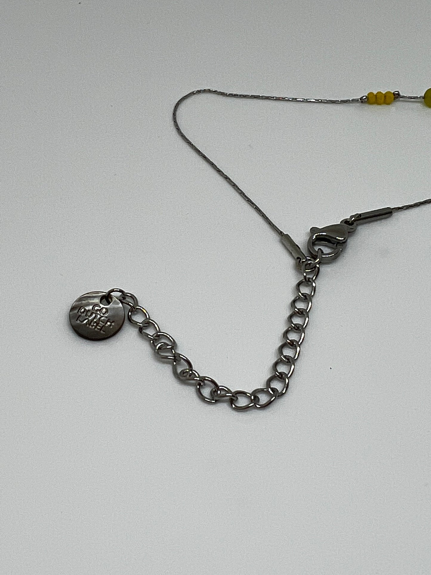 Chane de cheville perles acier inoxydable