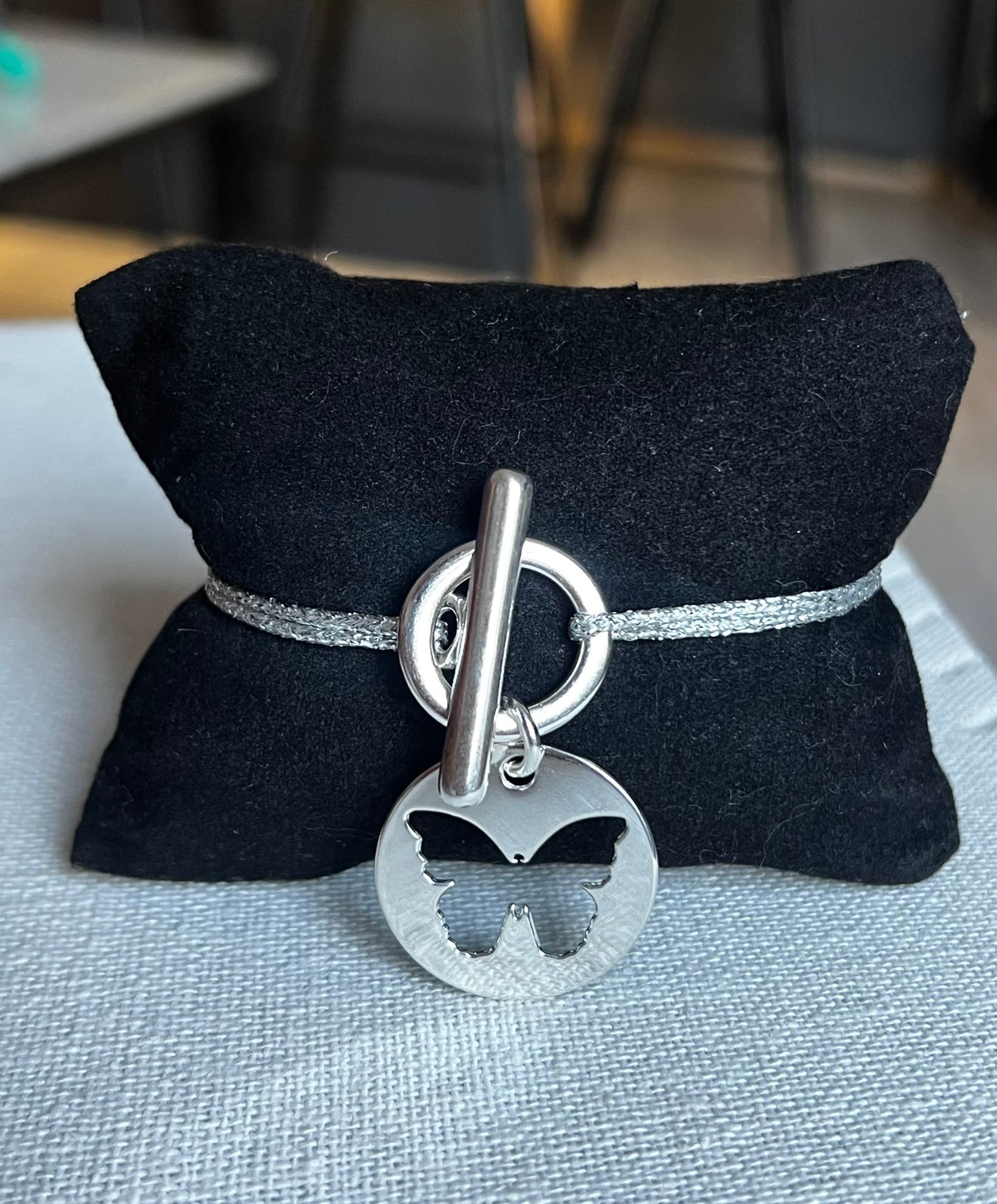 Bracelet toggle papillon 2