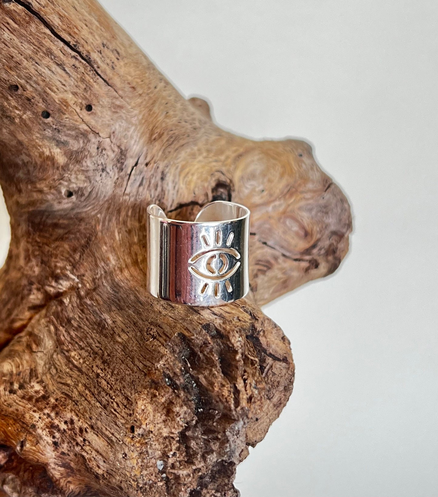 Bague large oeil