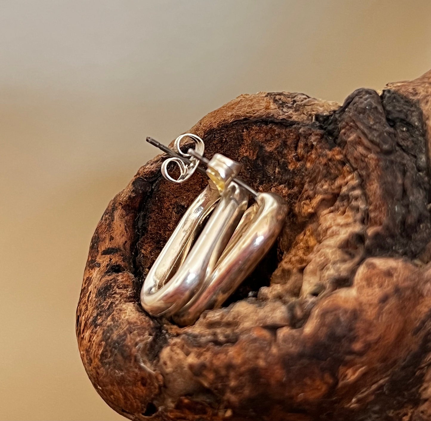Boucles doreille ovale