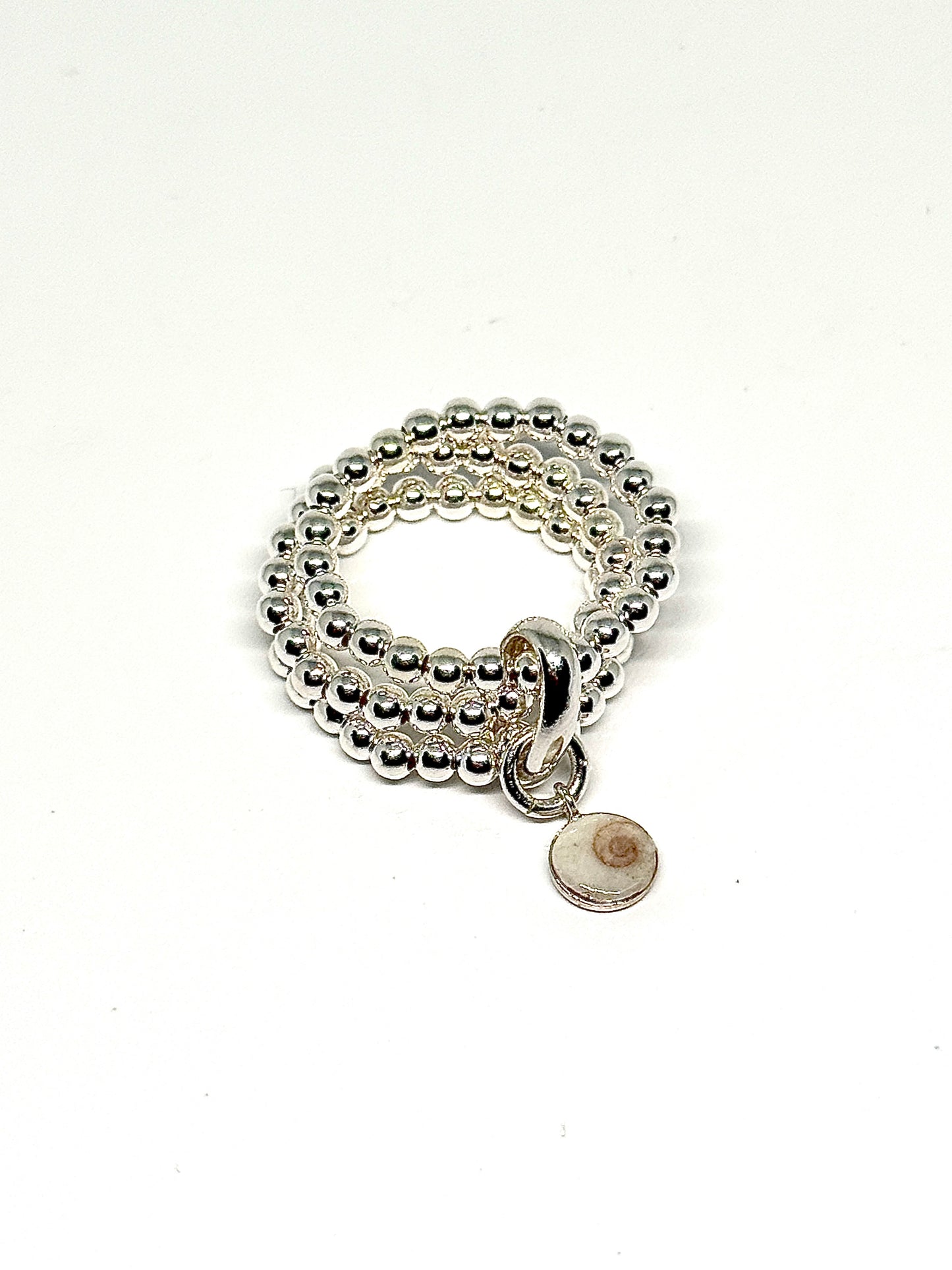 Bague tri pearl Œil de Sainte Lucie en argent