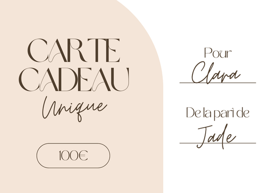 Carte Cadeau Le Bar à Bijoux : valeur au choix