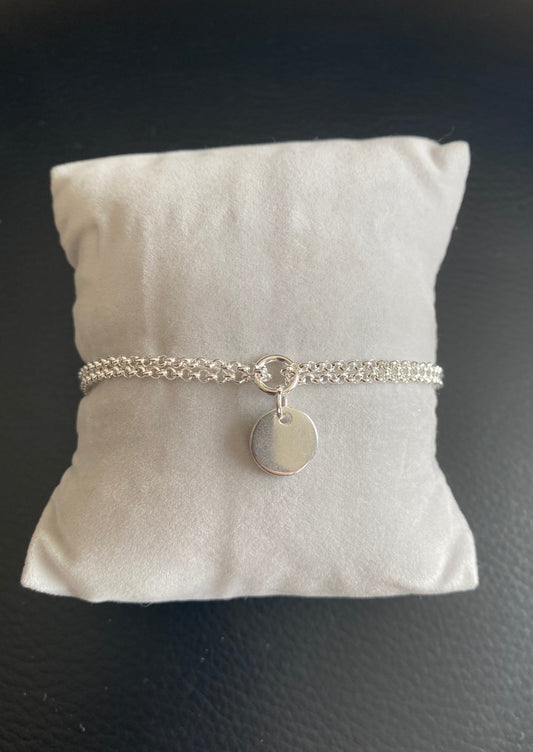 bracelet chane pampille ronde