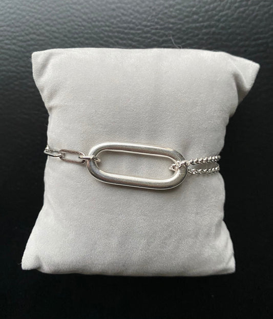 bracelet rectangle double chane