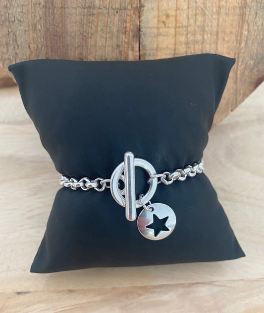 bracelet toggle toile chane