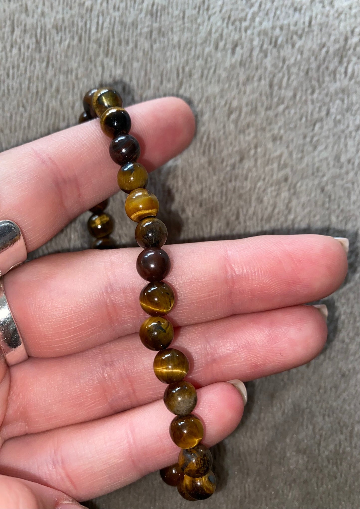 Bracelet perles il du tigre Homme