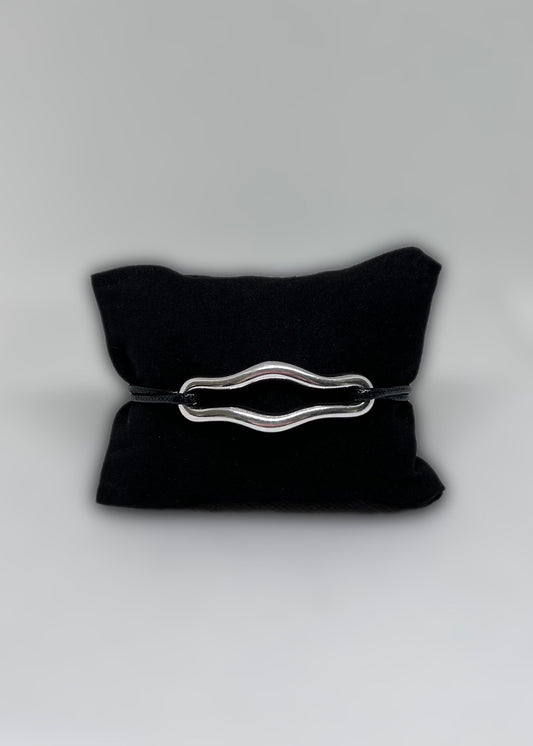 bracelet oblongue argent