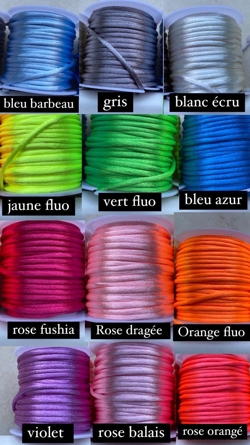 Cordon de couleur pour collier interchangeable