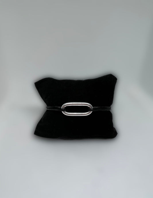 Bracelet ovale argent