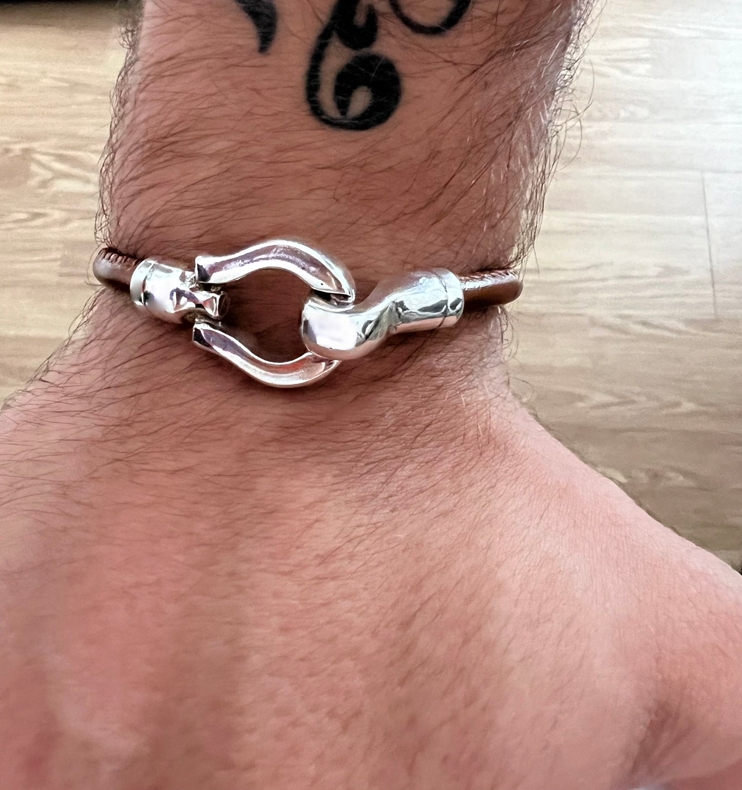 Bracelet homme fermoir crochet